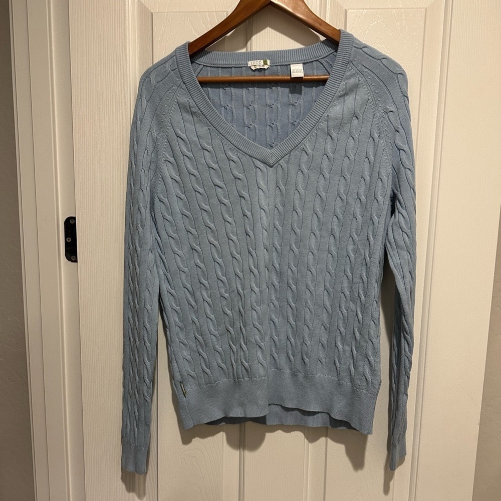 Izod C Flex Classic Cableknit Sweater Size Large